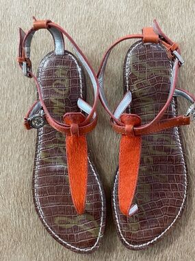 Sam Edelman Gigi Thong Sandals in Tigerlily